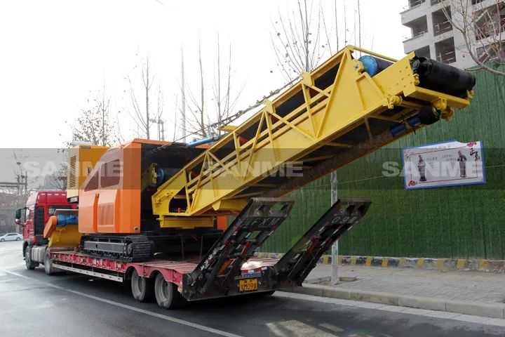 顛覆傳統(tǒng)裝車方式，山美履帶式取料機(jī)助您實(shí)現(xiàn)降本增效、節(jié)能減排！